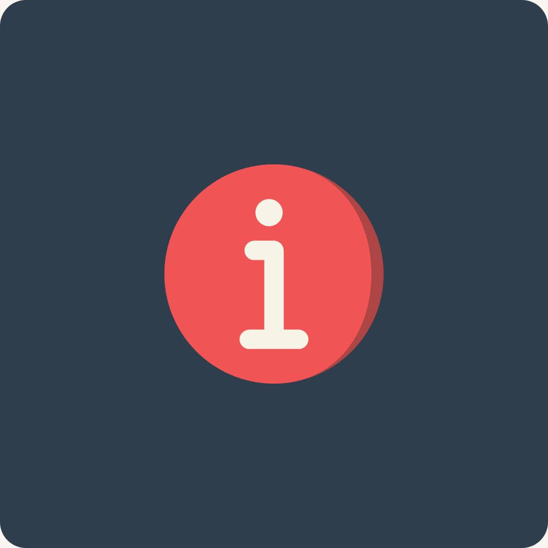 Disclaimer Infozeichen vor blauen Huntergrund